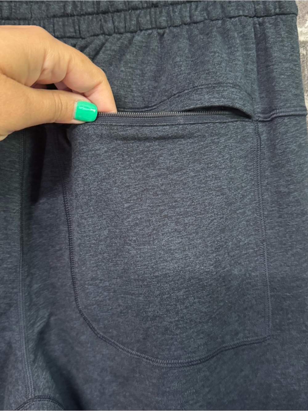 Lululemon soft jersey tapered pant Heathered blue - Picture 8 of 10